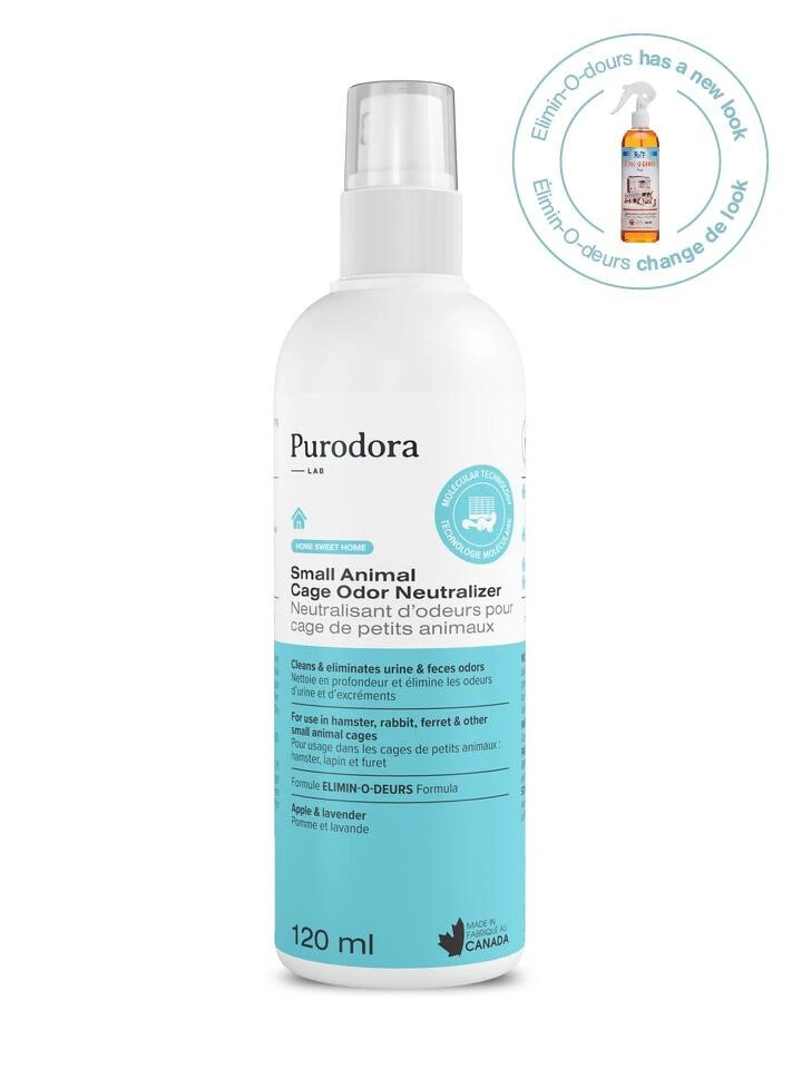 Neutralisant D'Odeurs Pour Cage De Petits Animaux - Purodora Lab 2 Neutralisant D'Odeurs Pour Cage De Petits Animaux - Purodora Lab