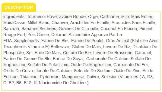 Nourriture Pour Perroquets VITOMAX - Zoomax 4 Nourriture Pour Perroquets VITOMAX - Zoomax – Image 2