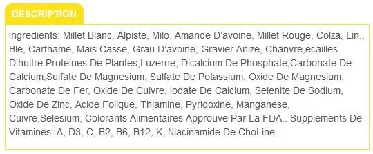 Nourriture Pour Colombe/Tourterelle VITOMAX - Zoomax 4 Nourriture Pour Colombe/Tourterelle VITOMAX - Zoomax – Image 2