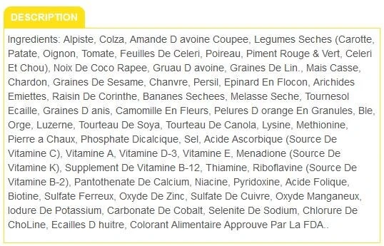 Nourriture Pour Serins FRUITOMAX - Zoomax 3 Nourriture Pour Serins FRUITOMAX - Zoomax – Image 2