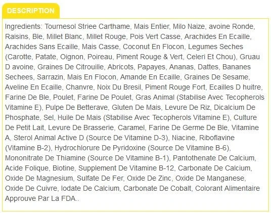 Nourriture Pour Perroquets FRUITOMAX - Zoomax 4 Nourriture Pour Perroquets FRUITOMAX - Zoomax – Image 2