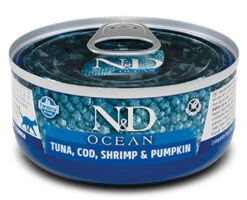 Nourriture En Boîte à La Morue Et Aux Crevettes Pour Chats - Farmina Océan