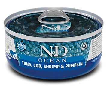 Nourriture En Boîte à La Morue Et Aux Crevettes Pour Chats - Farmina Océan 3 Nourriture En Boîte à La Morue Et Aux Crevettes Pour Chats - Farmina Océan