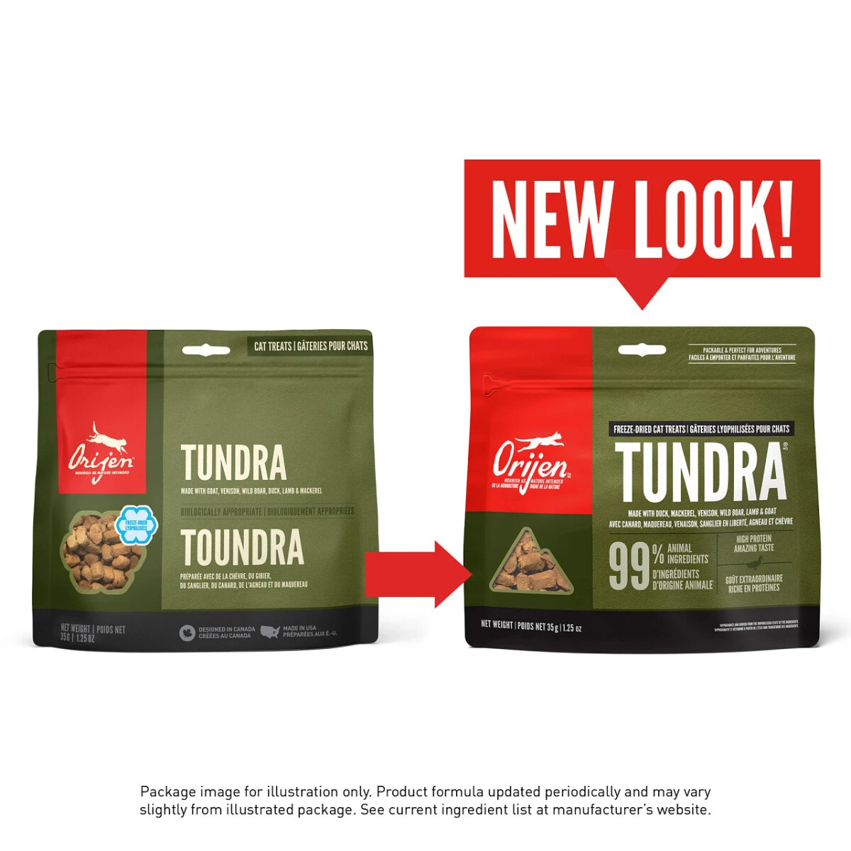 Gâterie Lyophilisé Recette Toundra Pour Chats - ORIJEN 6 Gâterie Lyophilisé Recette Toundra Pour Chats - ORIJEN – Image 4