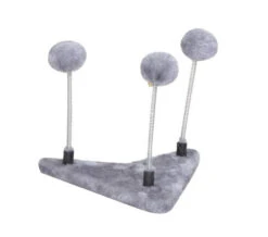 Jouet Pour Chats à 3 Pompons Gris - Büd'z