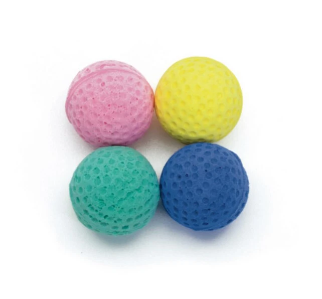 Petite Balle Éponge Pour Chat 4/pqt - Simon's 3 Petite Balle Éponge Pour Chat 4/pqt - Simon's