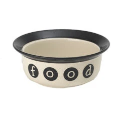 Bol En Céramique Avec Motifs De Pattes Et Food Pour Chien 2 Tasses- Petrageous
