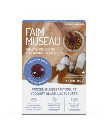 Collation Nutritive Au Yogourt Au Bleuet Pour Chiens - Faim Museau 3 Collation Nutritive Au Yogourt Au Bleuet Pour Chiens - Faim Museau
