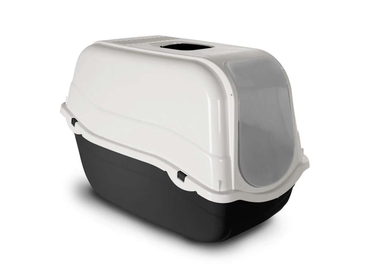 Ensemble De Litière Roméo Avec Couvercle Gris Foncé Pour Chats - Bergamo 3 Ensemble De Litière Roméo Avec Couvercle Gris Foncé Pour Chats - Bergamo