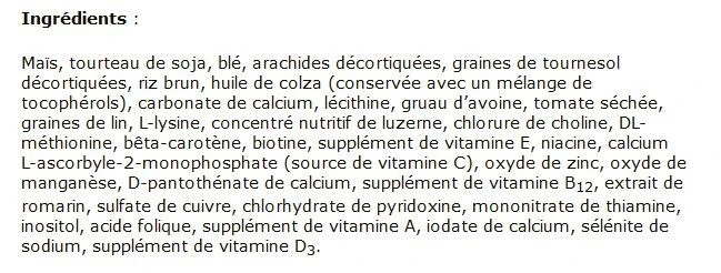 Nourriture Pour Perroquets - Tropican 4 Nourriture Pour Perroquets - Tropican – Image 2