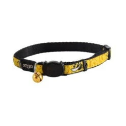 Collier Pour Chats Abeille Noir Et Jaune Fermoir En Plastique 8-12" Rogz
