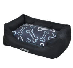 Coussin Avec Rebord Spice Podz Noir Pour Animaux - Rogz