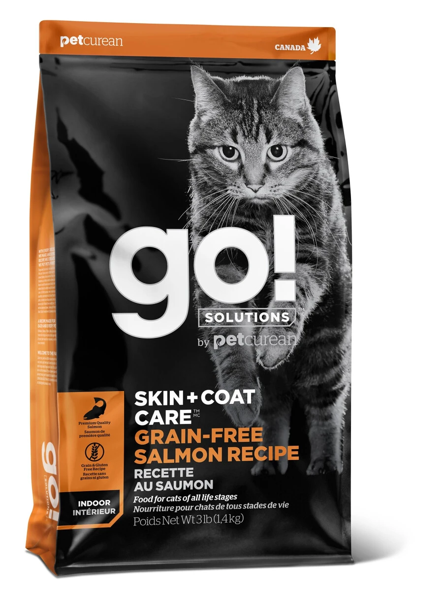 Nourriture Sans Grains Au Saumon Pour Chats - Go! Skin + Coat Care 3 Nourriture Sans Grains Au Saumon Pour Chats - Go! Skin + Coat Care