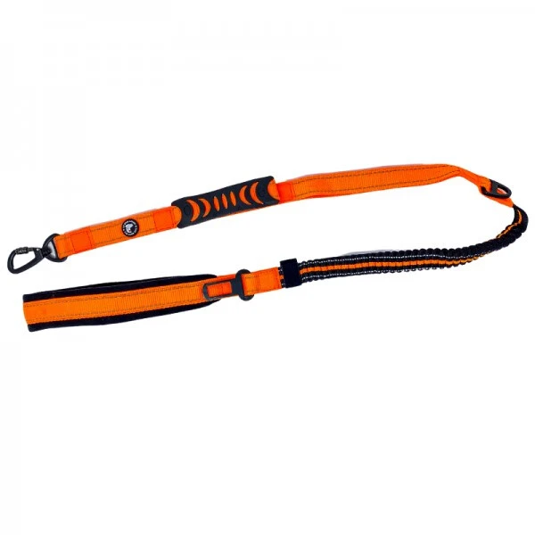 Laisse Orange Bungee Avec Attache De Voiture Pour Chien - Le Bon Chien 3 Laisse Orange Bungee Avec Attache De Voiture Pour Chien - Le Bon Chien